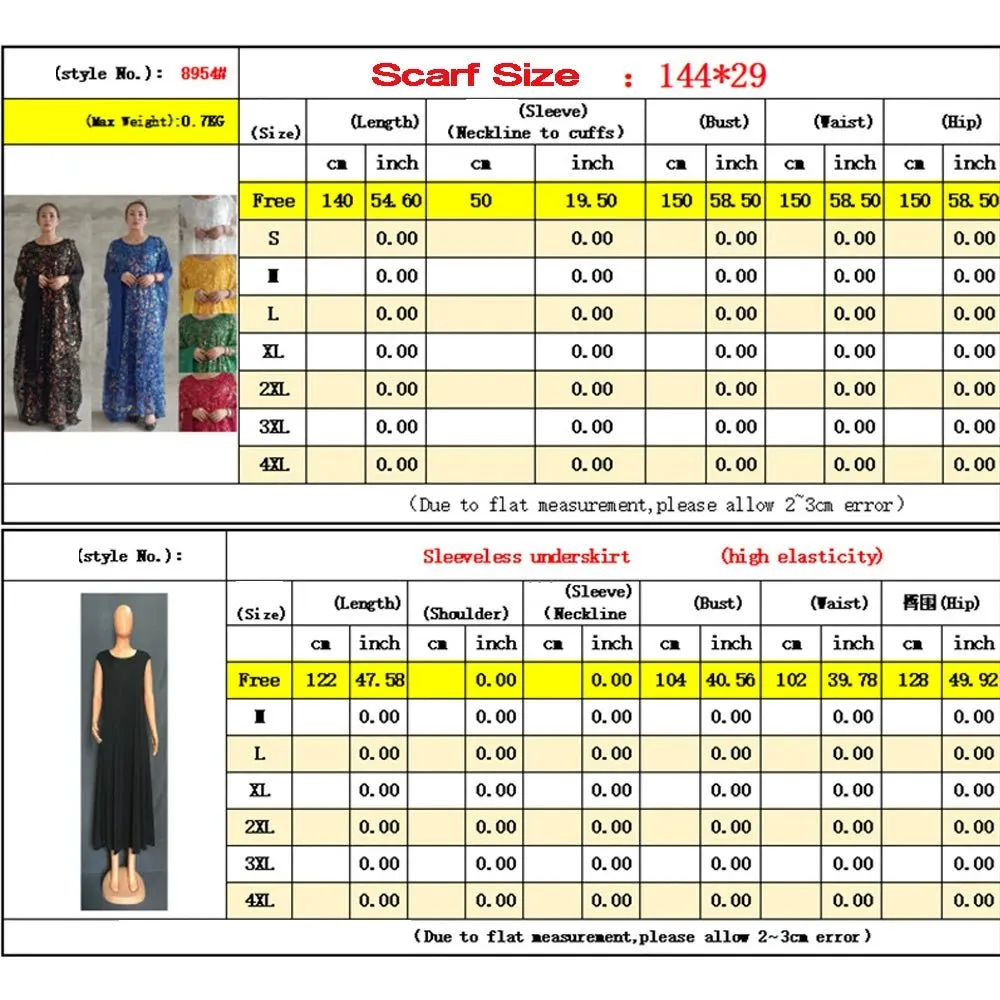 3PC African Dresses for Women – Sequin Flower Abaya, Kaftan Caftan, Dashiki Robe, and Traditional Dress Set