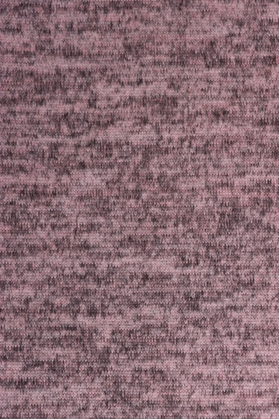 4YD 15IN REMNANT; Marled Dusty Pink Brushed Hacci Sweater Knit