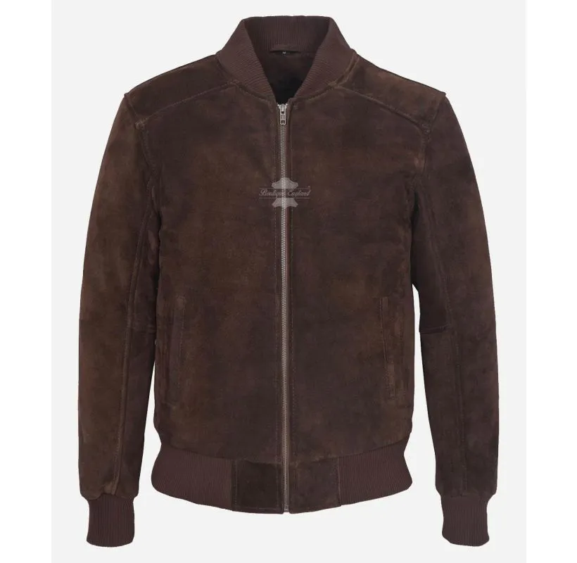70'S CLASSIC BOMBER Leather JACKET SUEDE LEATHER RETRO JACKET