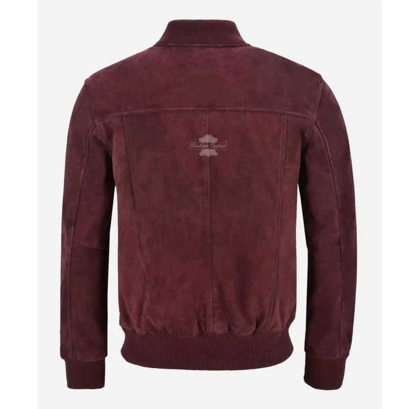 70'S CLASSIC BOMBER Leather JACKET SUEDE LEATHER RETRO JACKET