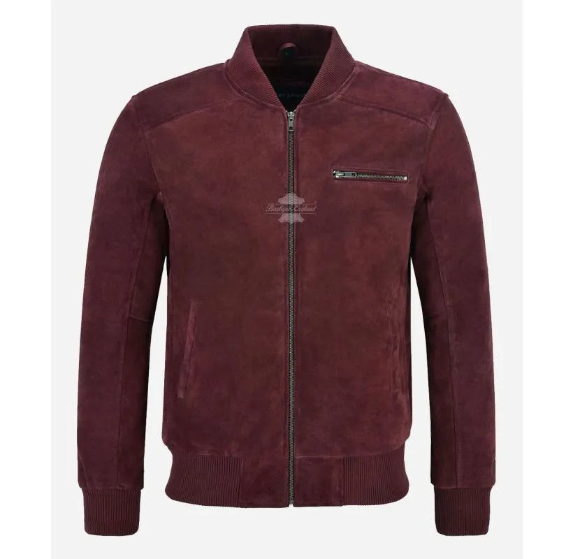 70'S CLASSIC BOMBER Leather JACKET SUEDE LEATHER RETRO JACKET