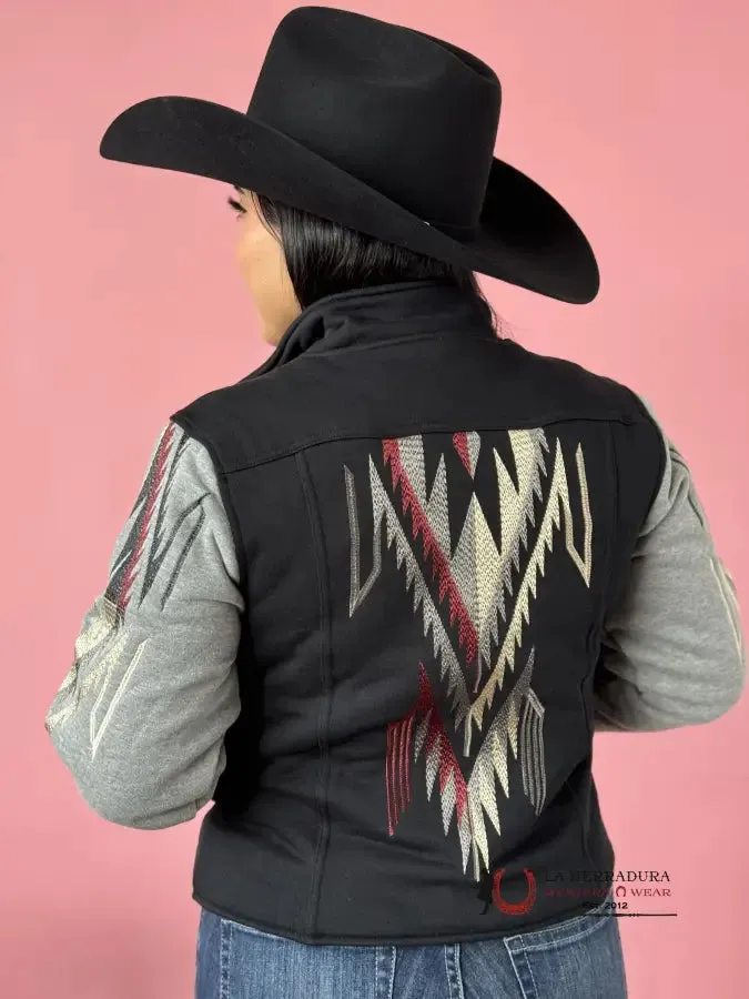 ARIAT JACKET EMBROIDERED CHIMAYO JKT BLACK /GREY