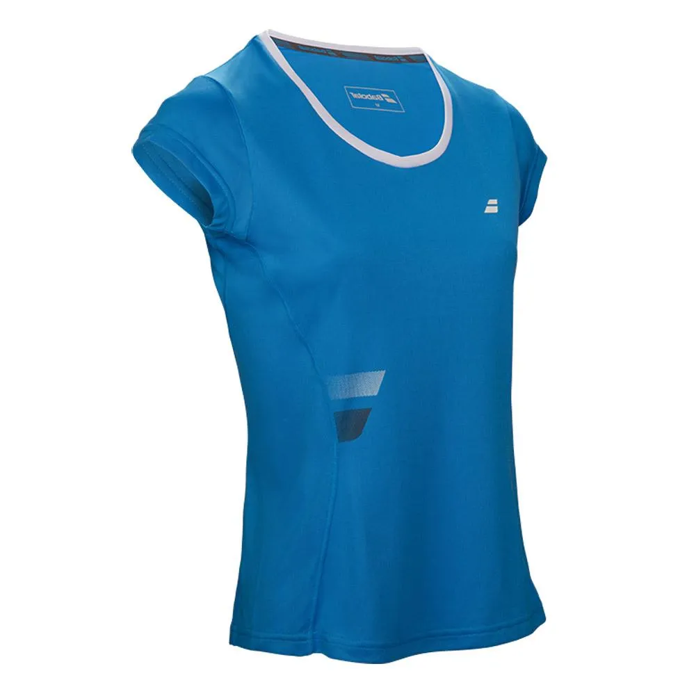 Babolat Core Flag Club 3WS17011 Tee Women (Blue)