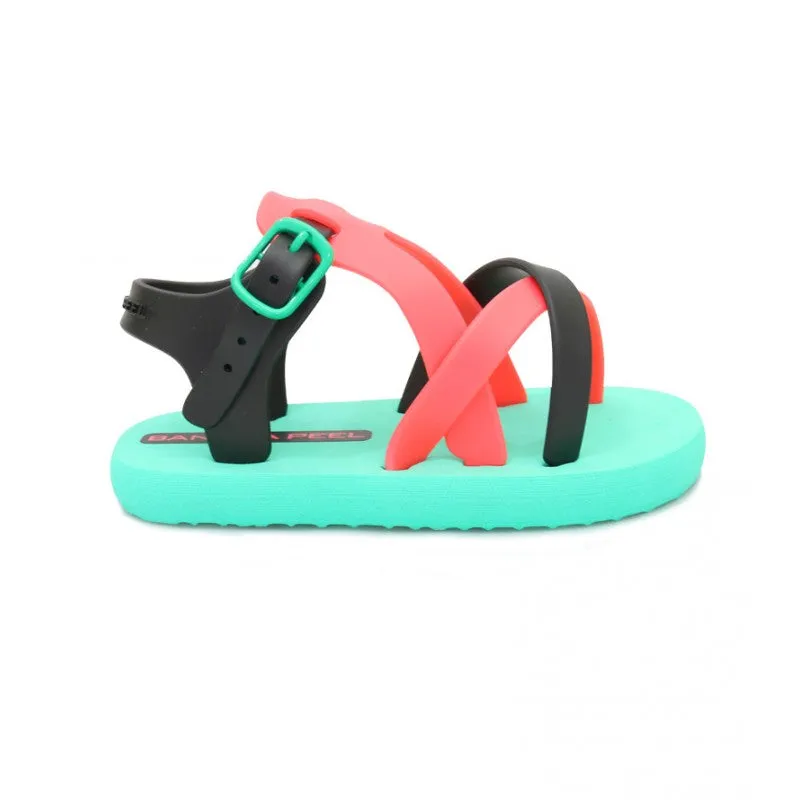 Banana Peel Slippers for Toddlers Peaches and Cream - Bartlett Parakeet Green