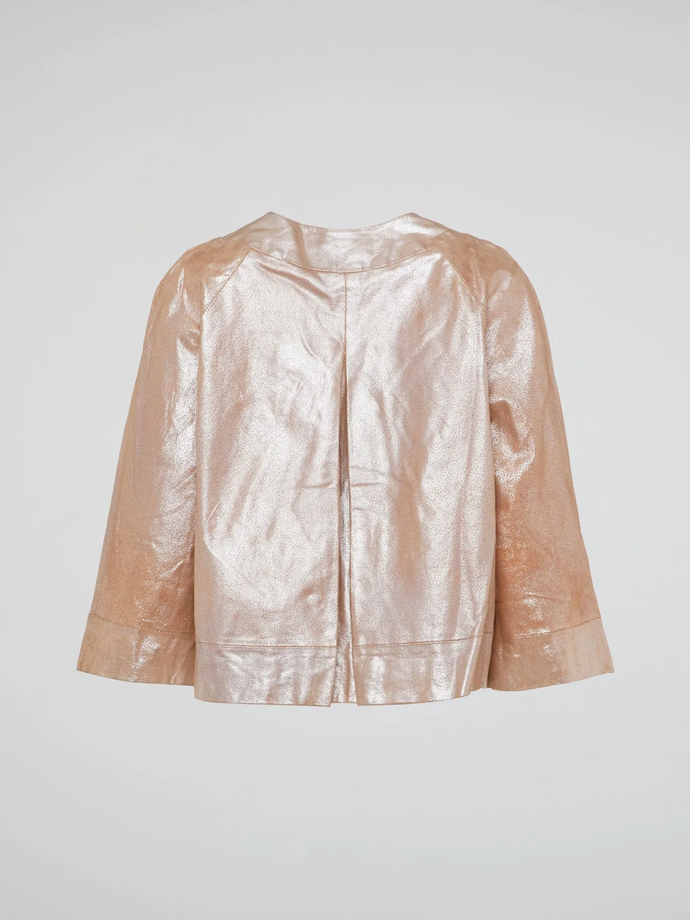 Beige Leather Coat
