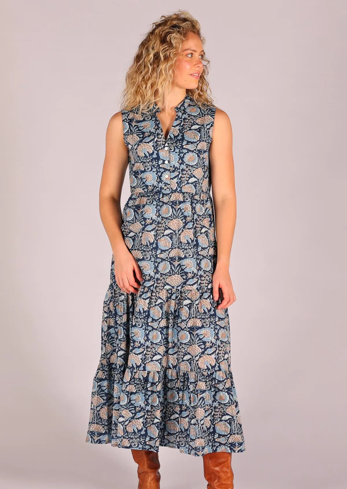 Boho Tiered Maxi Dress Dahlia