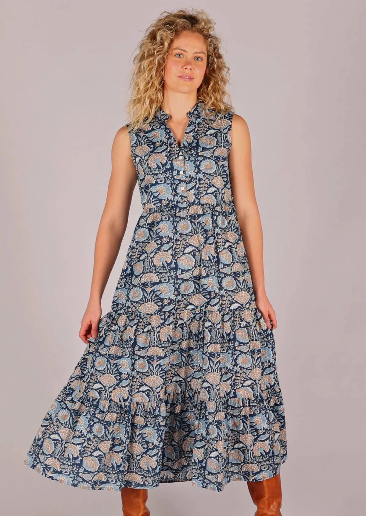 Boho Tiered Maxi Dress Dahlia