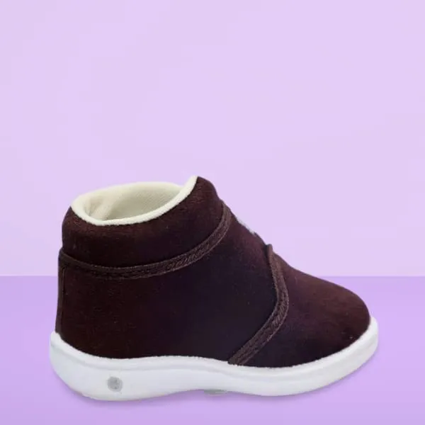 BOOMER CUBS Kids Unisex Sound Shoes & Sandals Combo (Brown shoes & Brown sandals, 2_point_5_years)