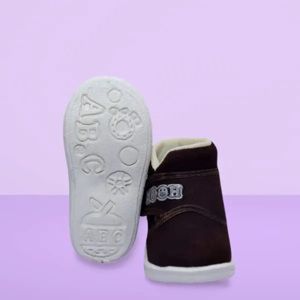 BOOMER CUBS Kids Unisex Sound Shoes & Sandals Combo (Brown shoes & Brown sandals, 2_point_5_years)