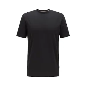 BOSS mens Tiburt Short Sleeve Crewneck T-shirt T Shirt, Black, Small US