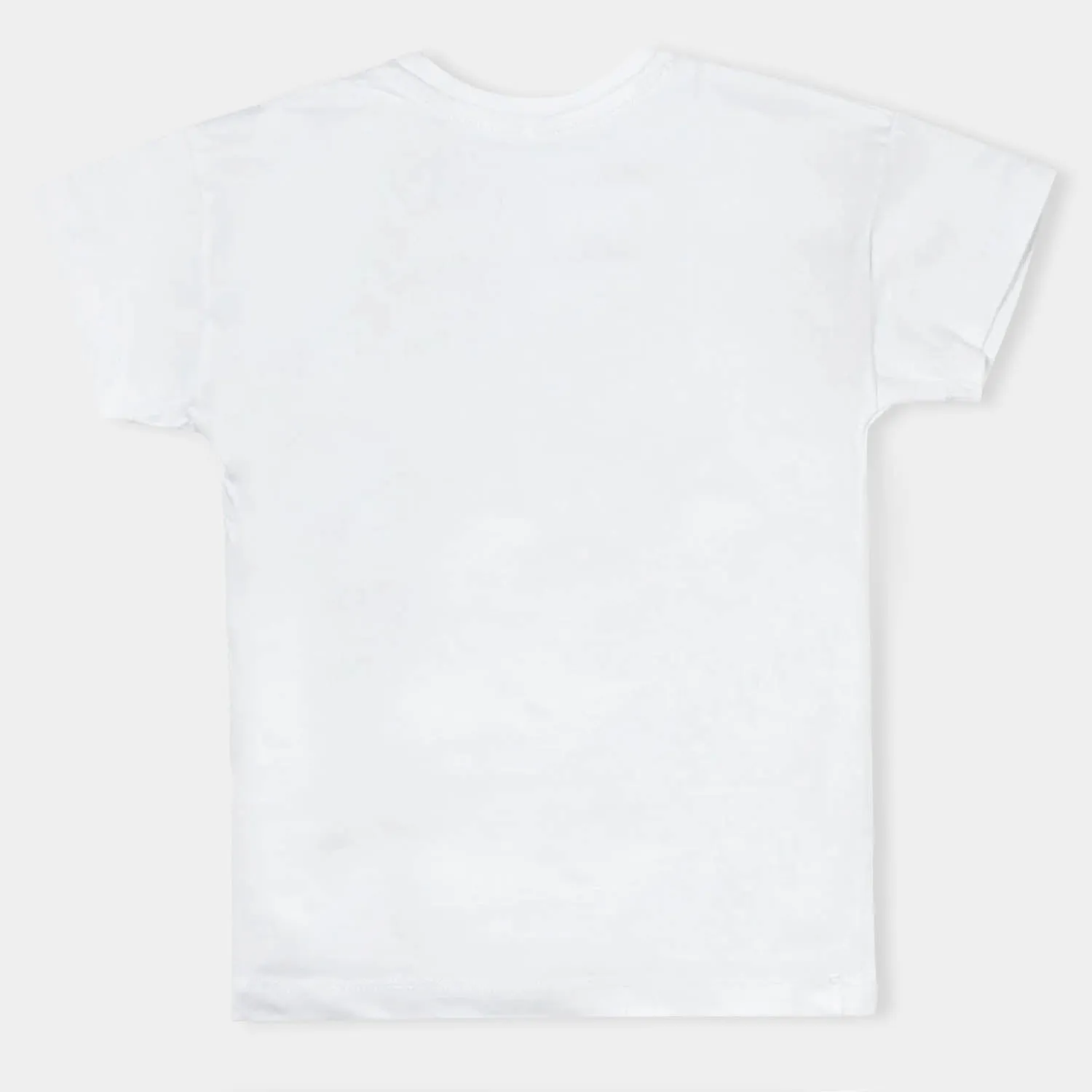 Boys Premium Lycra Jersey T-Shirt Basic-White