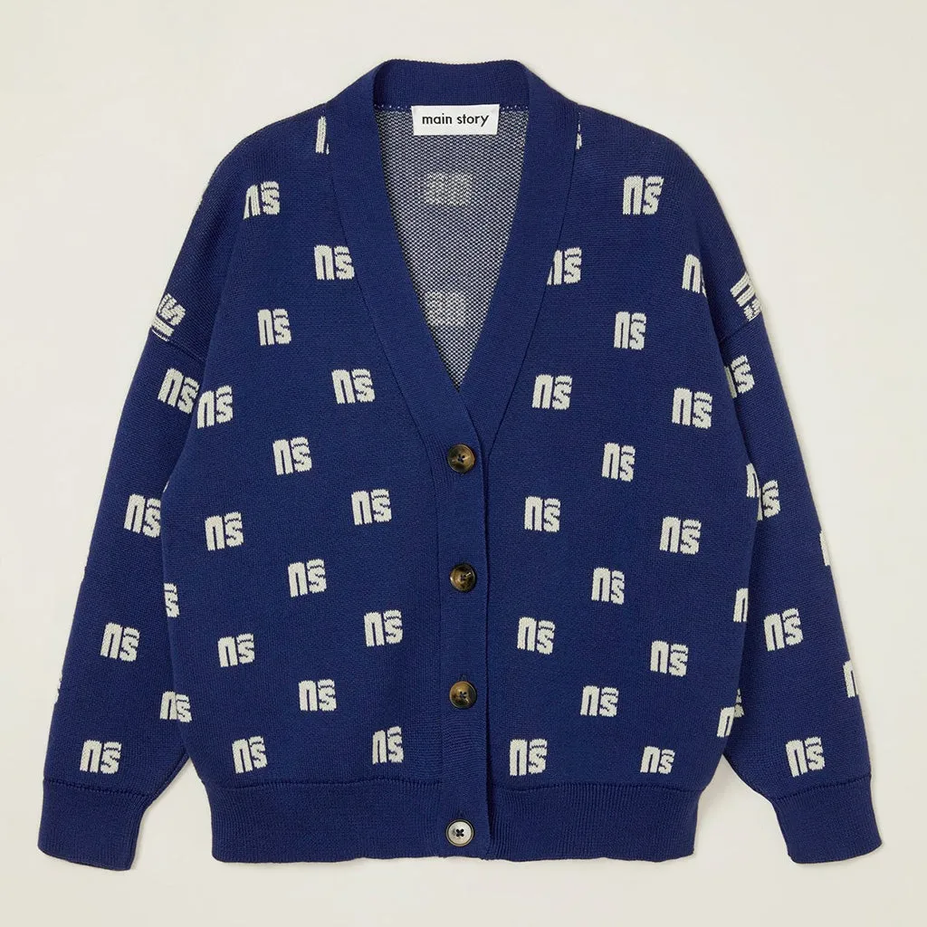 Cardigan Jacquard Night Monogram