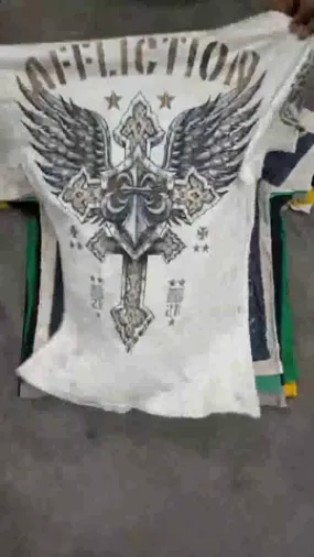 CR1334 Skull and Gothic T-Shirts - 20 Pcs