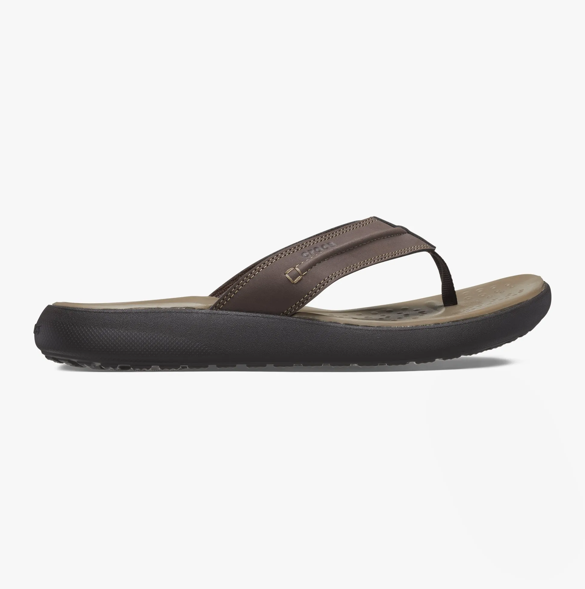 Crocs YUKON VISTA II LR Mens Flip Flops Espresso