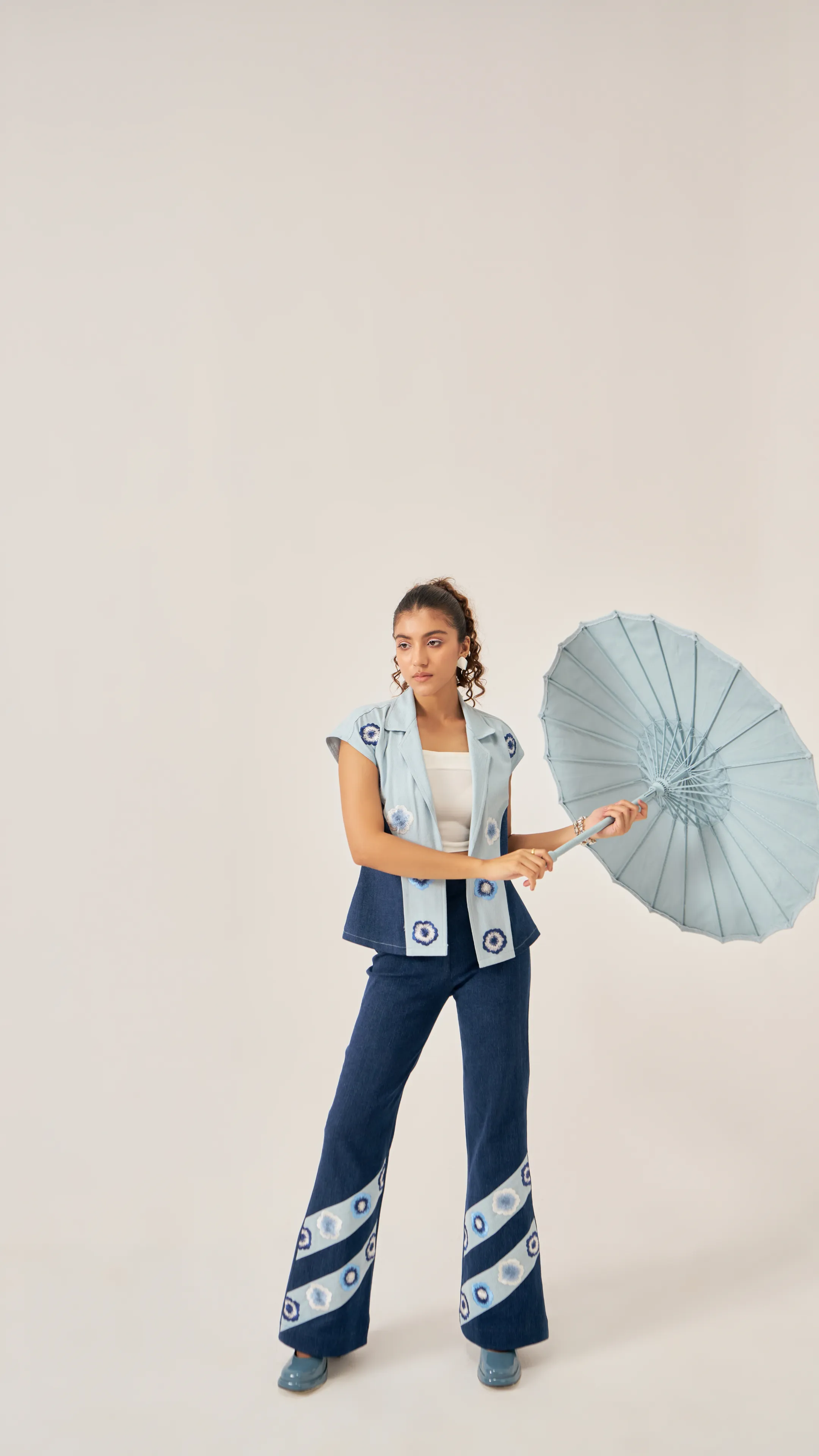 Denim happi top