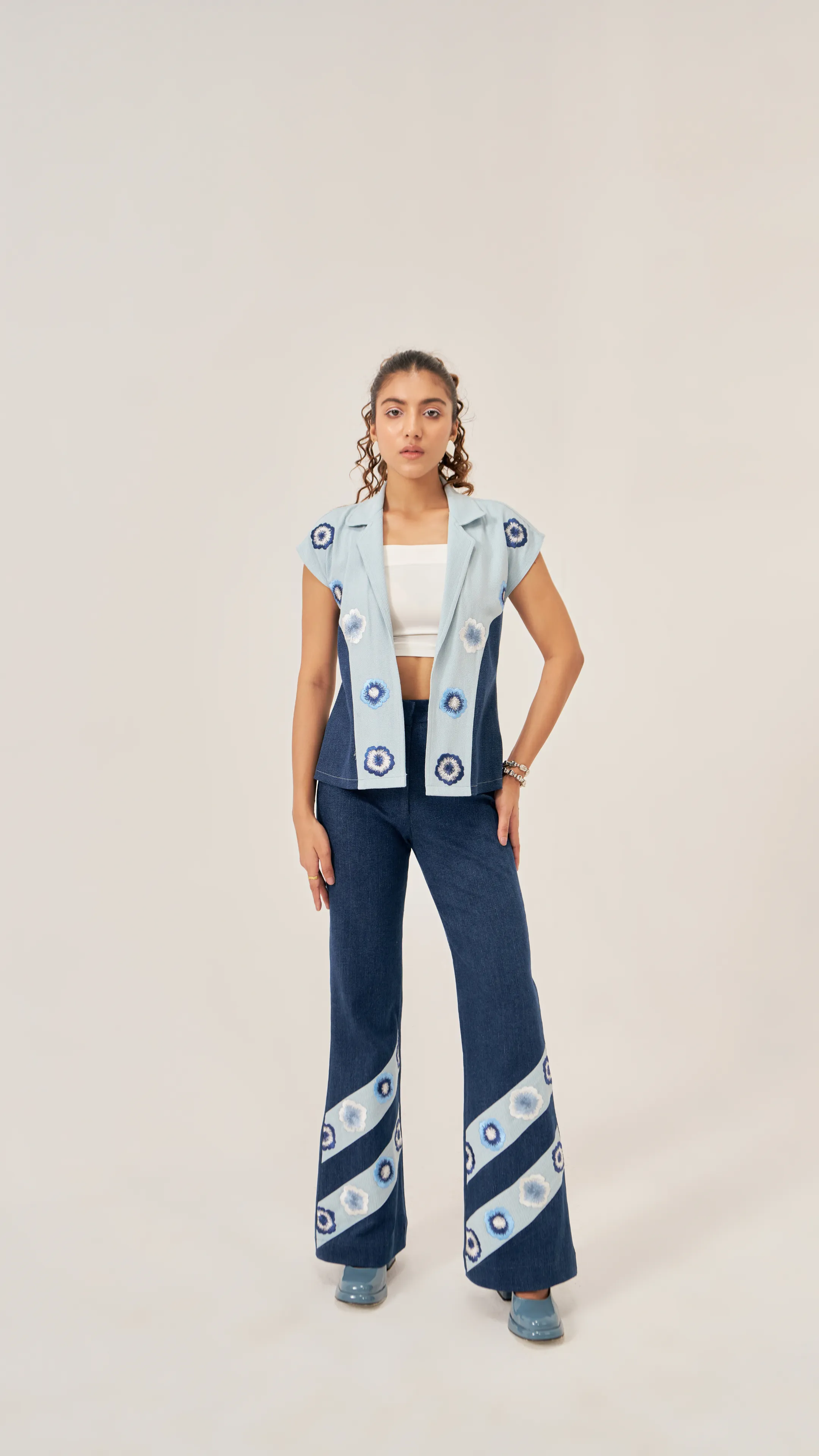 Denim happi top