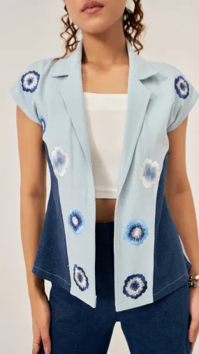 Denim happi top