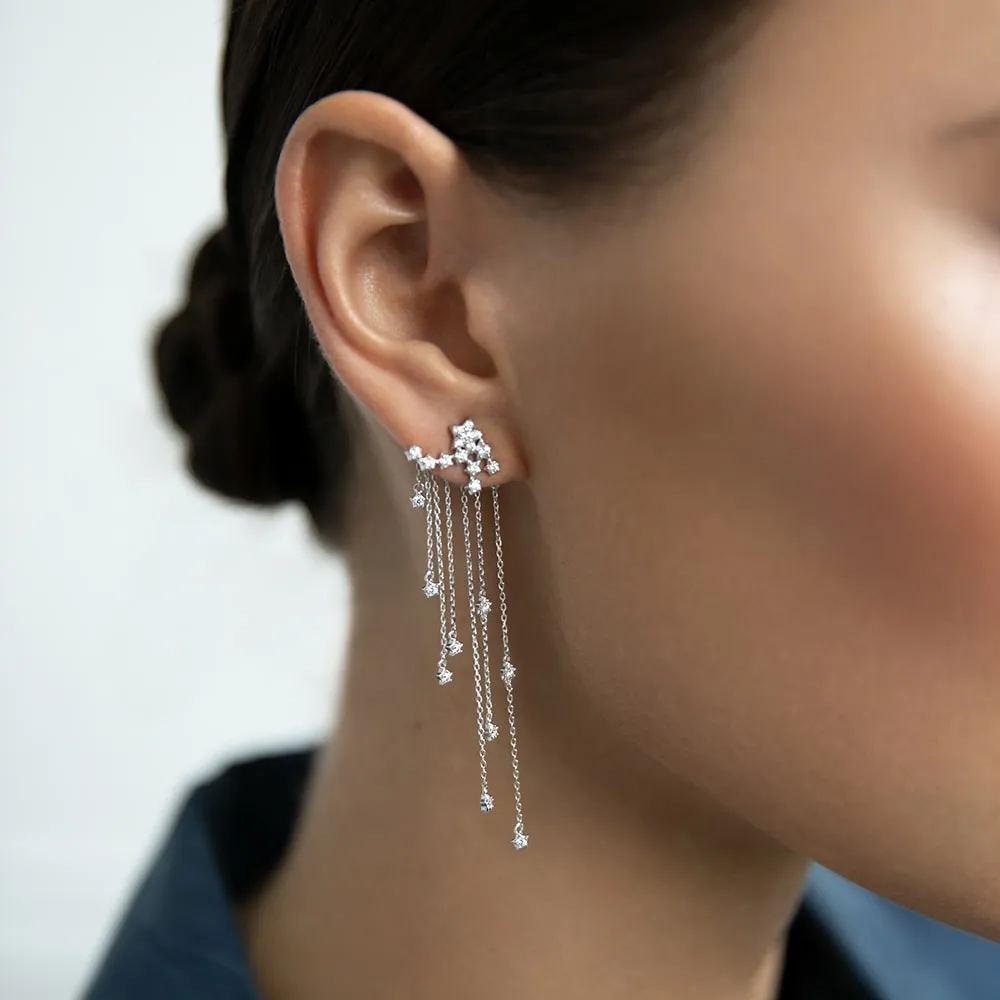 Earrings-jackets Starfall