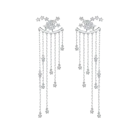 Earrings-jackets Starfall