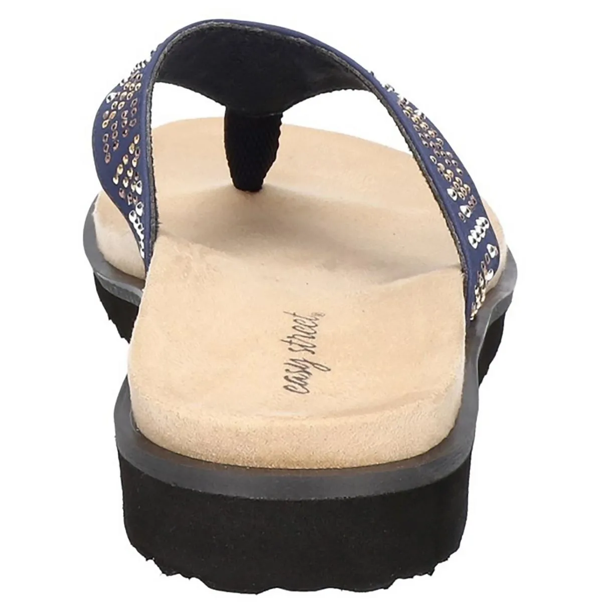 Easy Street Womens Stevie  Slip On Casual Flip-Flops
