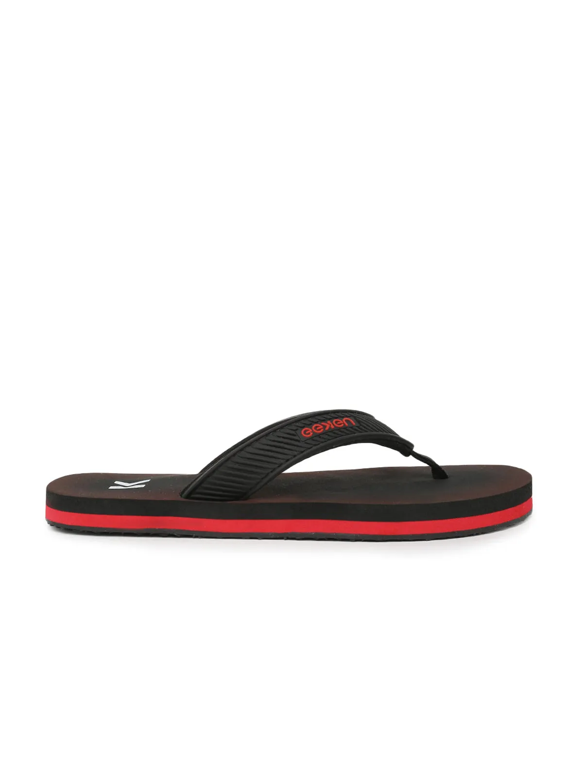 Eeken EFBG2028 Black And Red Classic Flip Flops For Men