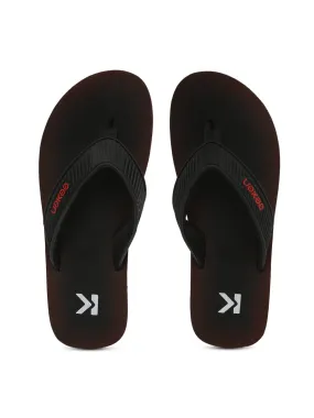 Eeken EFBG2028 Black And Red Classic Flip Flops For Men