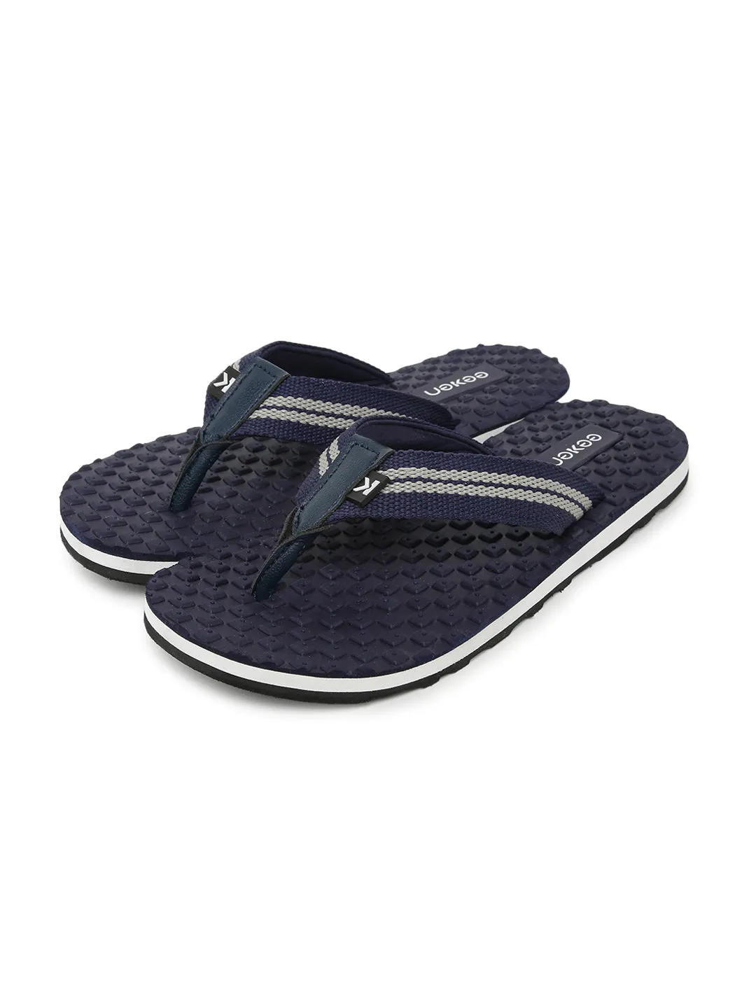Eeken EFBG3024 Navy Blue Ultra-Comfortable Flip Flops For Men