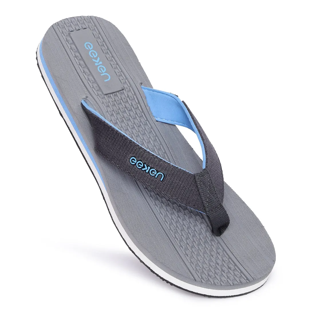 Eeken EFBGO2400S Grey Lightweight Washable Dailywear Durable Flip Flops For Men