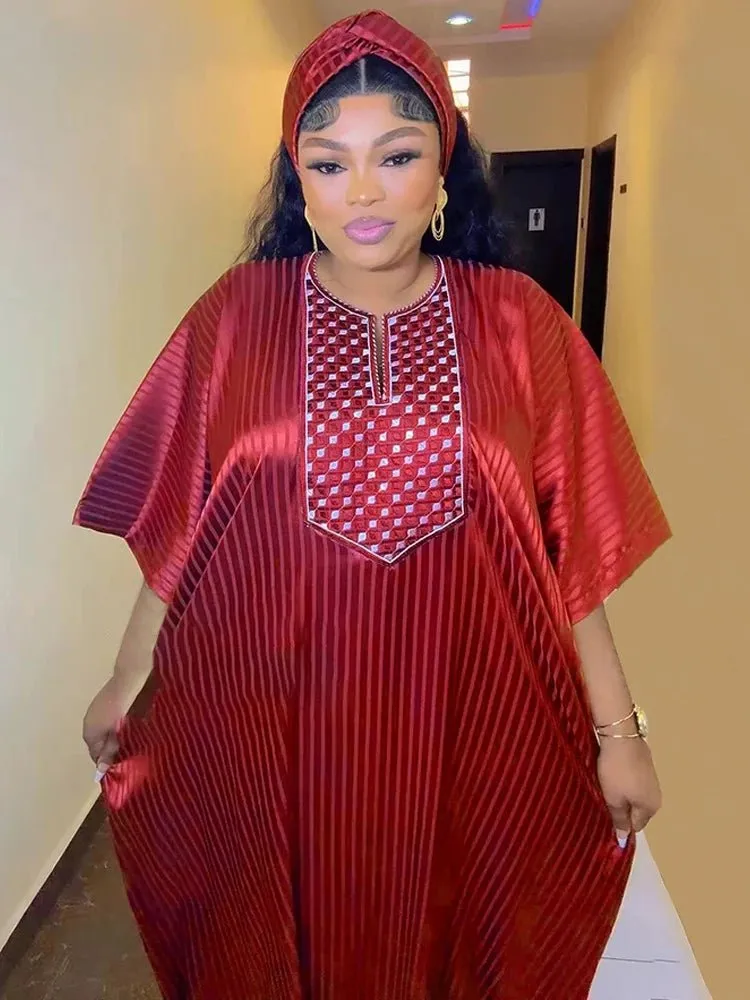 Elegant Plus-Size African Wedding Dress