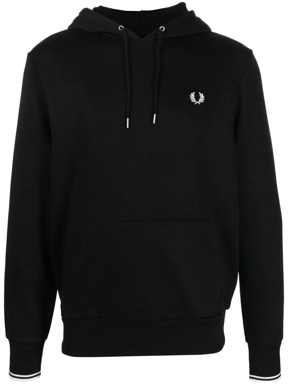embroidered-logo detail hoodie