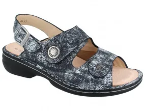 Finn Comfort Women's Isera Sandals- Isotta Stretch/ Camo Marine