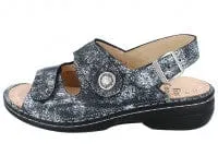 Finn Comfort Women's Isera Sandals- Isotta Stretch/ Camo Marine