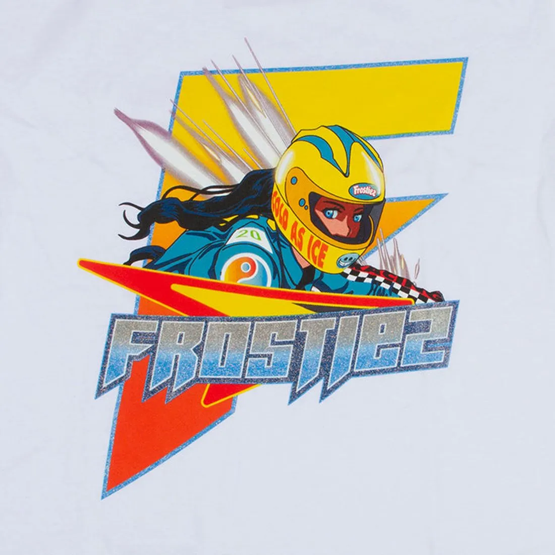 Frostiez "Raceway" SS White Tee (931-1203)