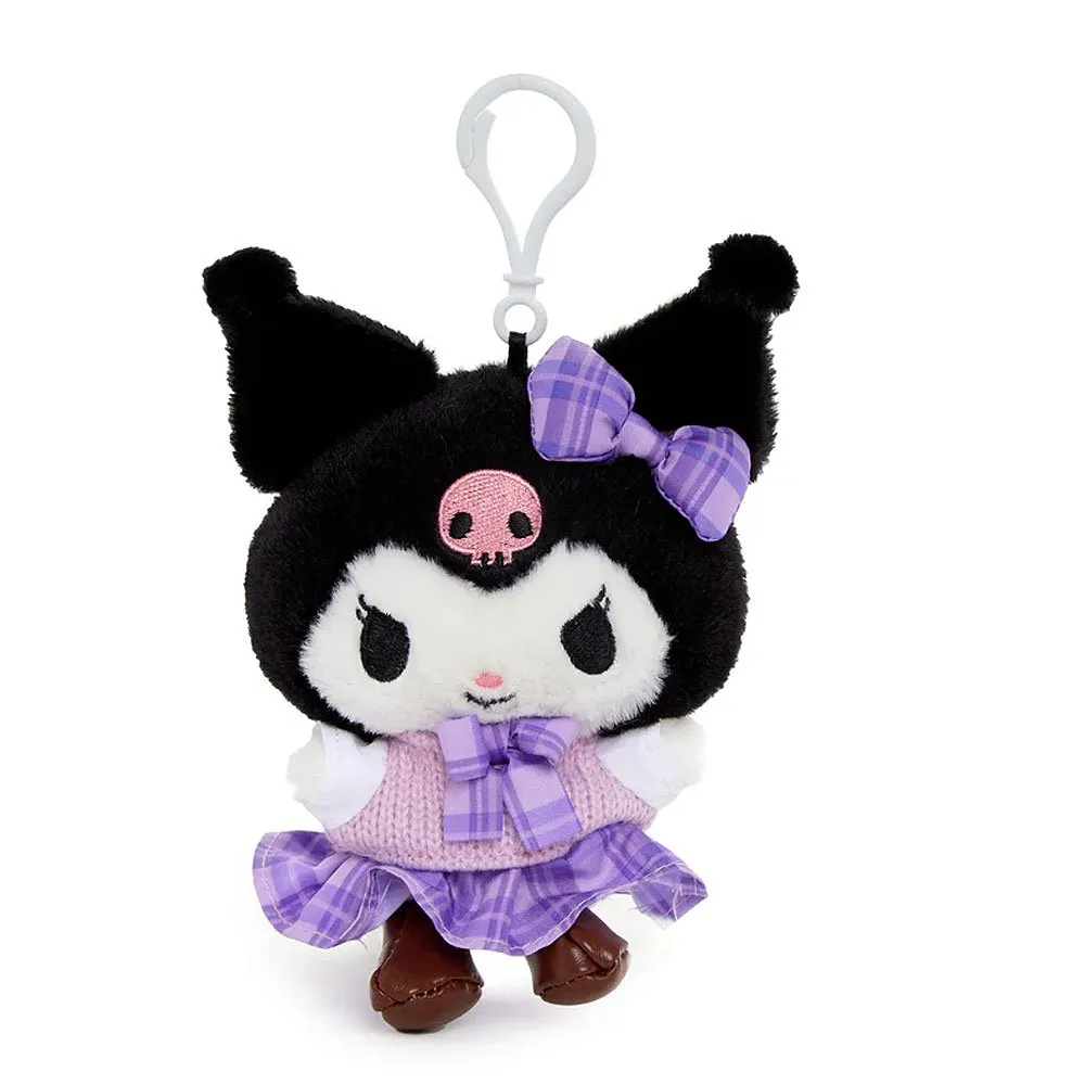 Kuromi Uniform Mascot Plush Clip-On