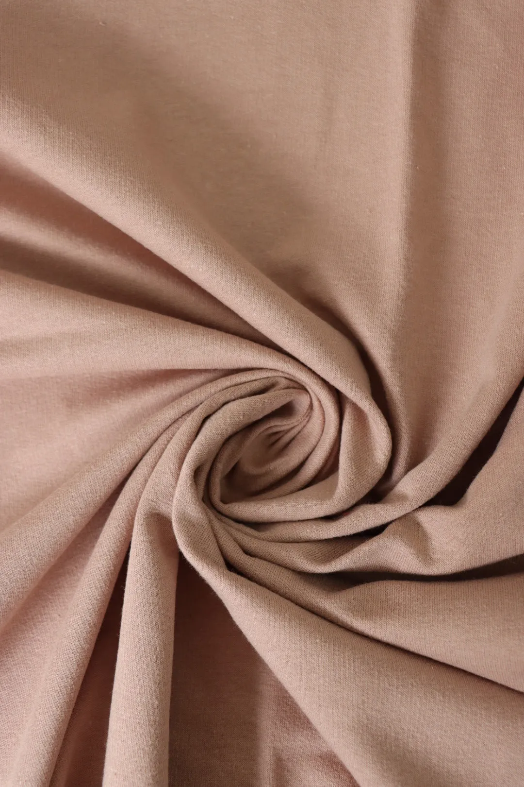 Light Mocha Cotton Spandex French Terry