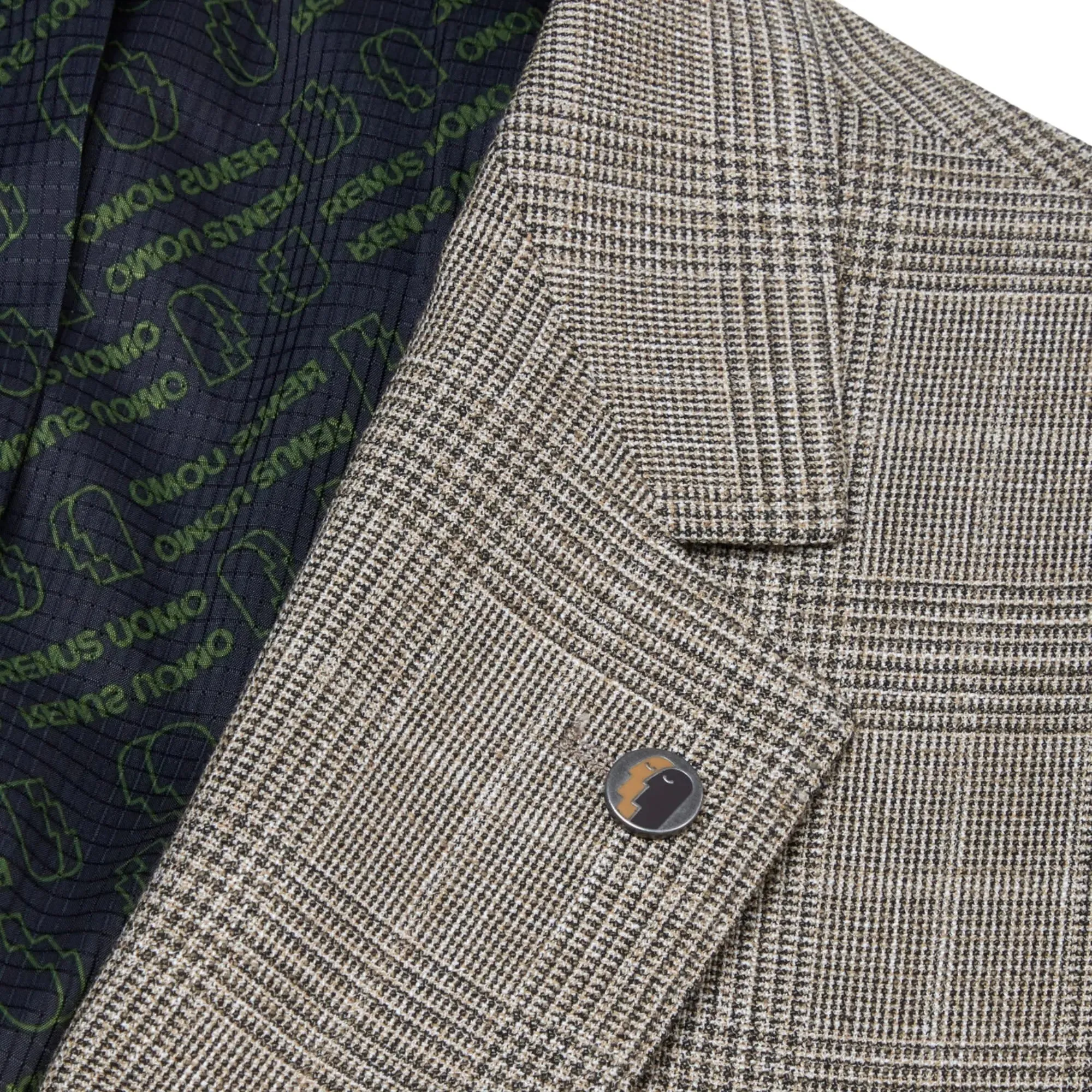 Matteo Prince of Wales Check Suit Jacket - Brown