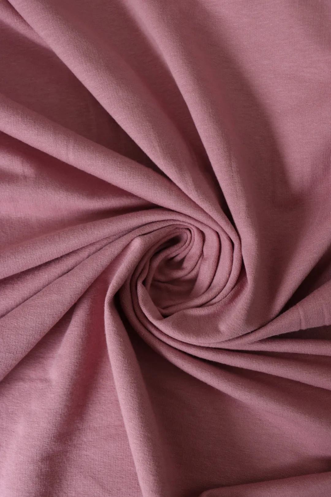 Mauve Cotton Spandex French Terry