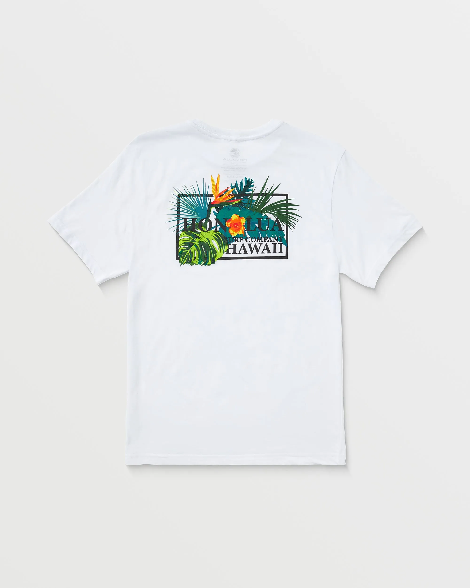 Mens Floral Set Short Sleeve Tee - White