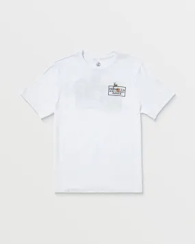 Mens Floral Set Short Sleeve Tee - White