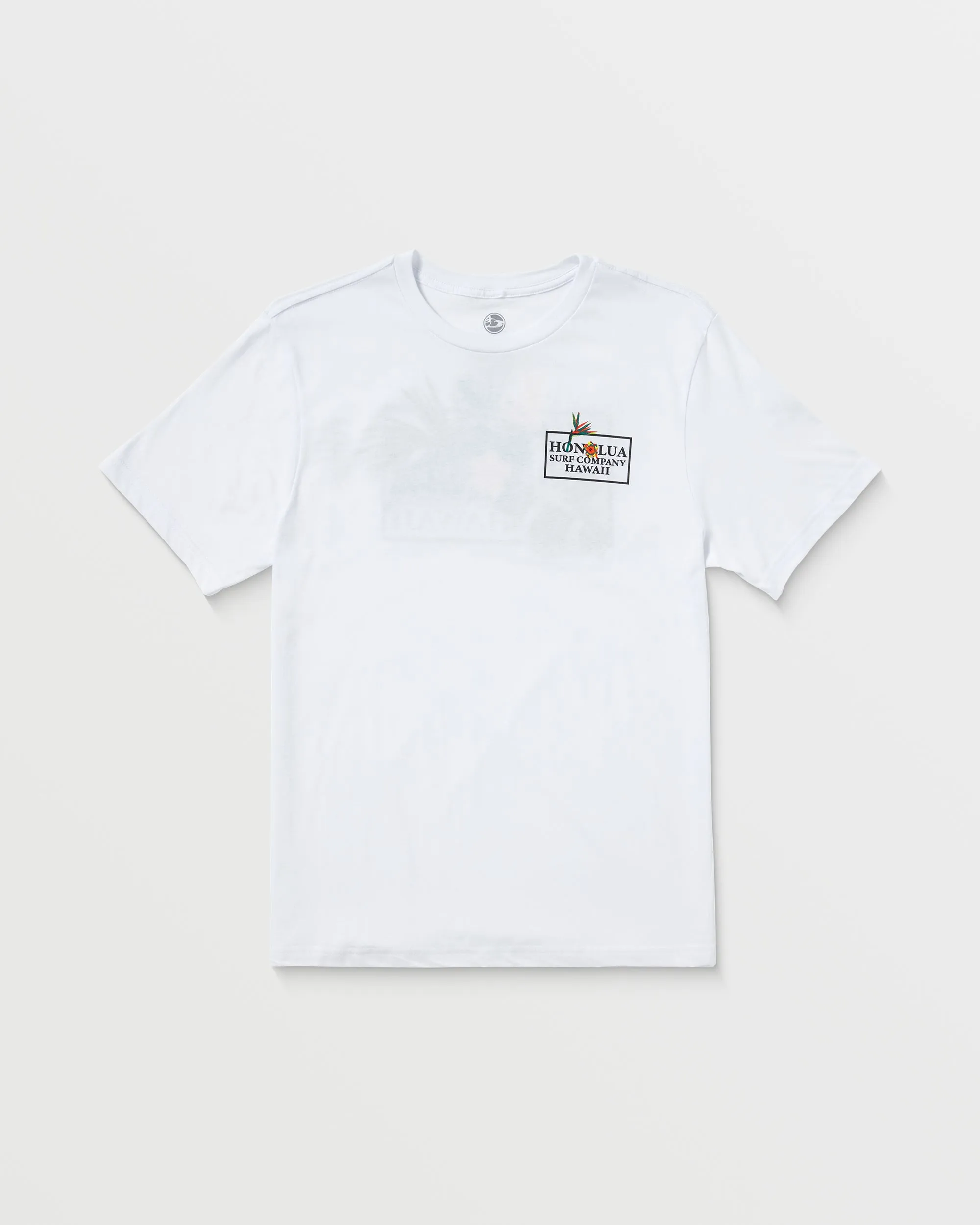 Mens Floral Set Short Sleeve Tee - White