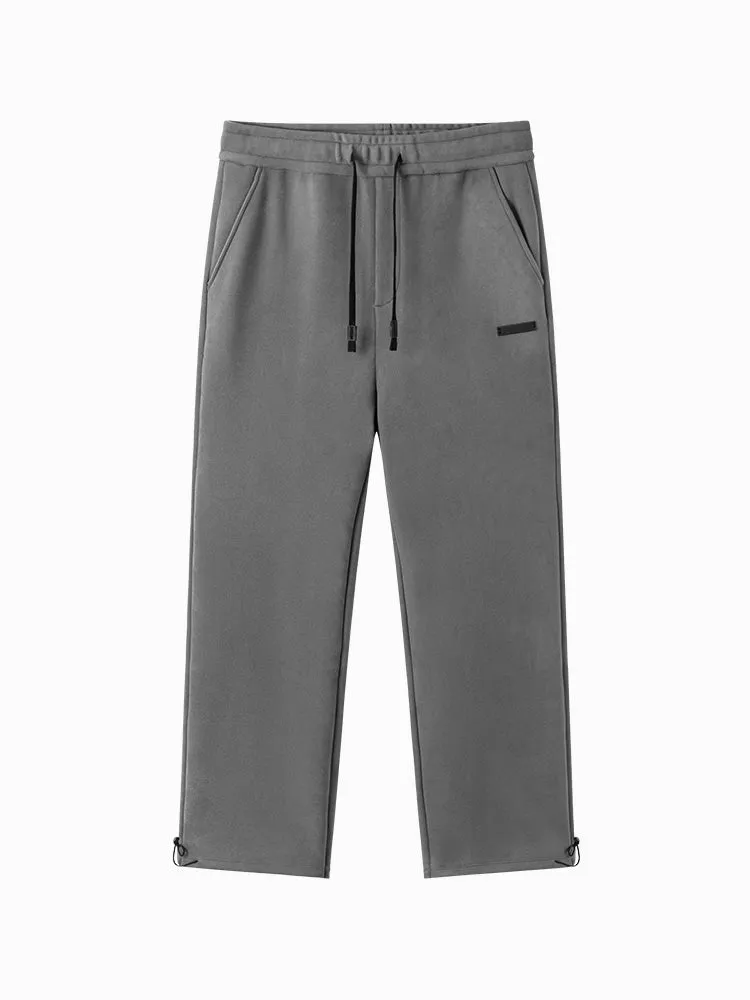 Men's gray straight pants