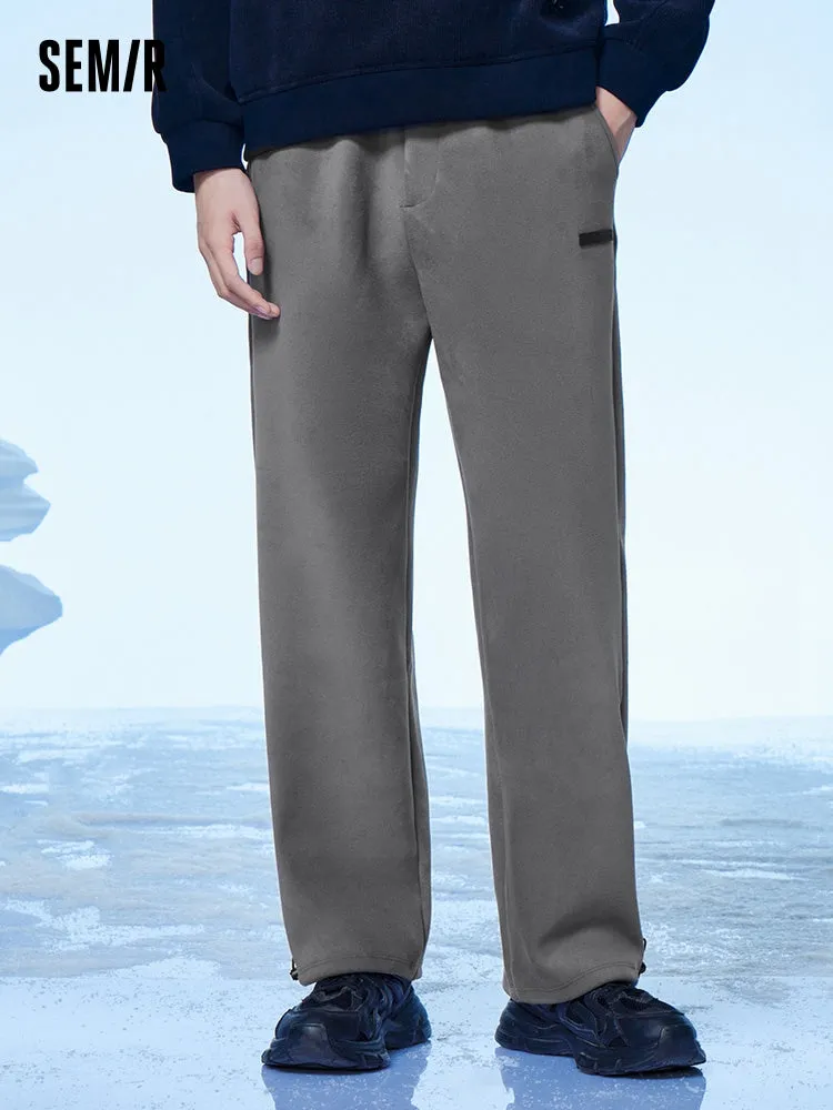 Men's gray straight pants