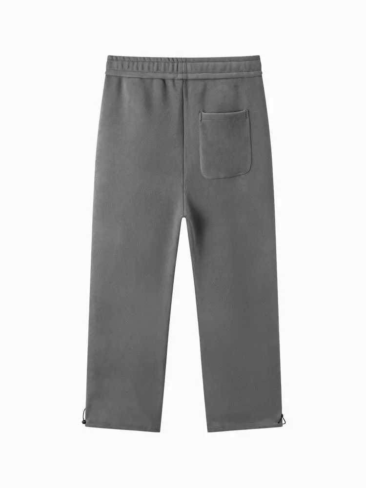 Men's gray straight pants