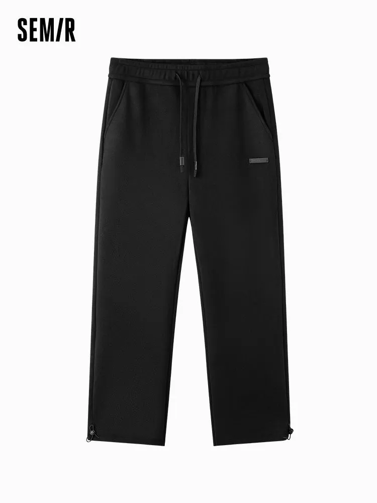 Men's gray straight pants