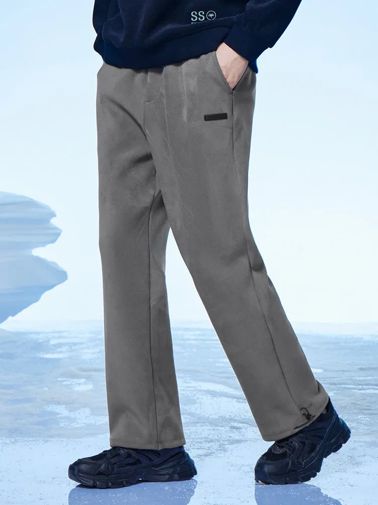 Men's gray straight pants