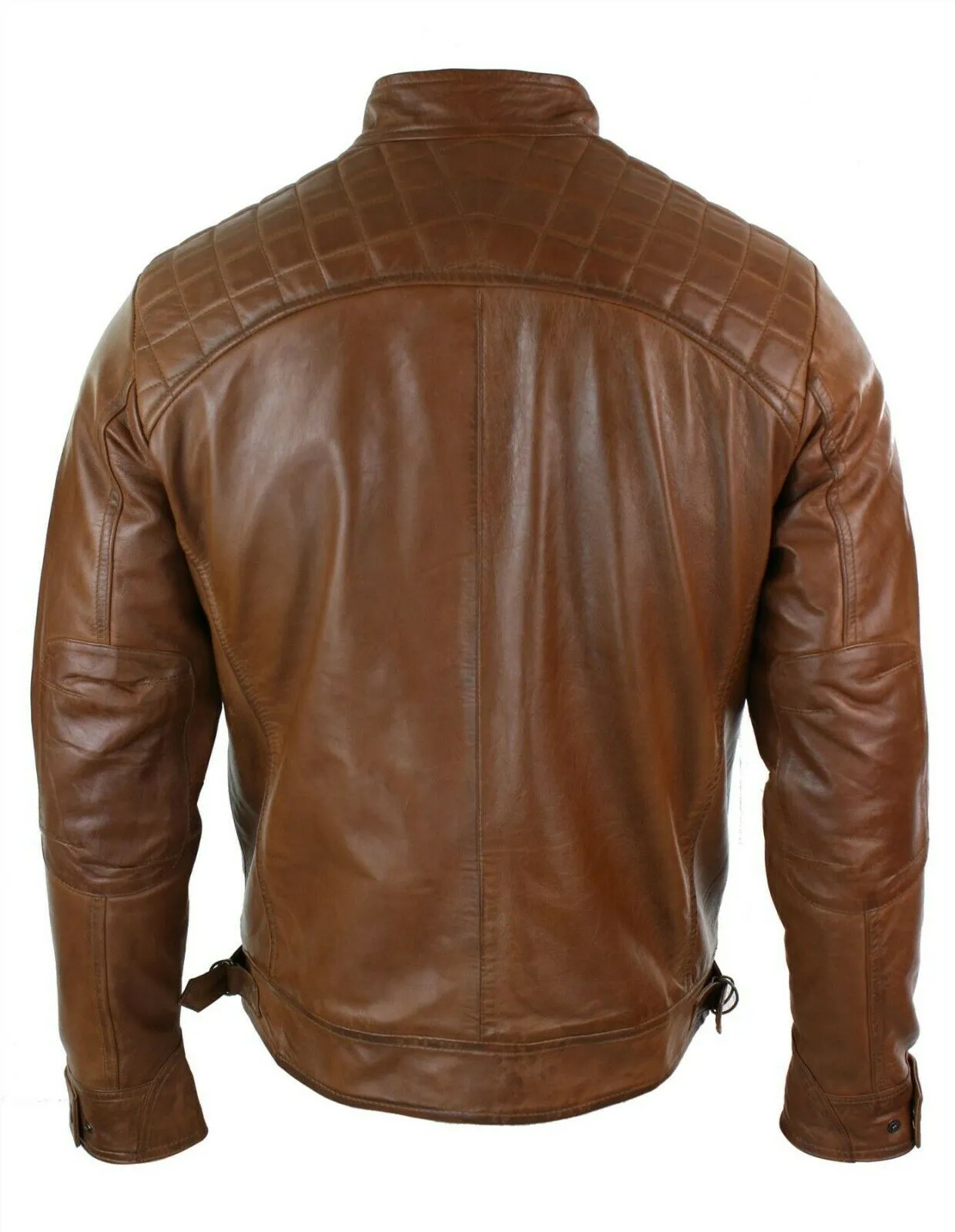 Men's Retro Style Brown Leather Jacket