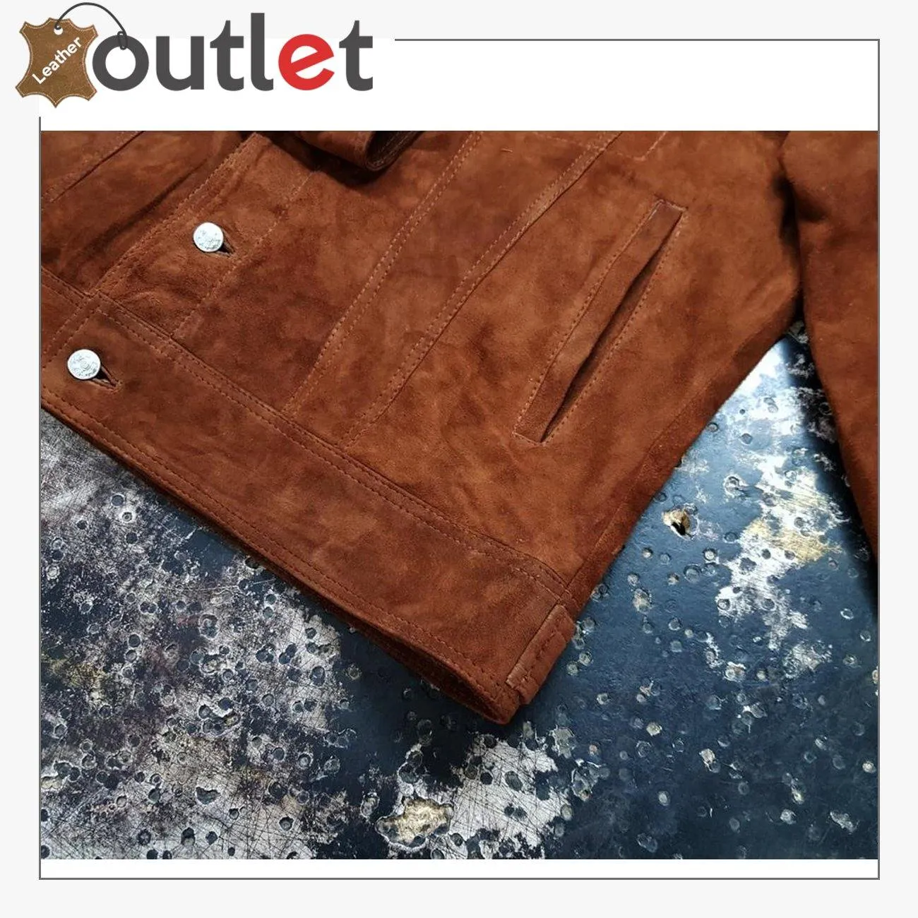Men's Shirt Suede Leather Jacket
