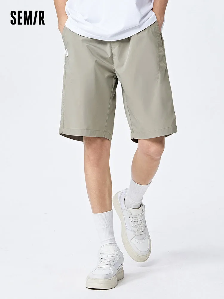 Men's Yarn-dyed Jacquard Comfortable and Cool Easy-care Antibacterial Basic Pants