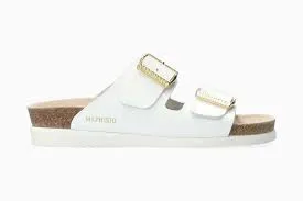 Mephisto Women's Hester Sandals- White Patent