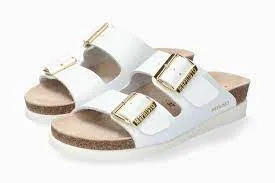 Mephisto Women's Hester Sandals- White Patent
